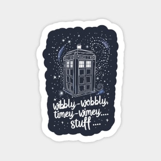 Wibbly wobbly, timey wimey.. stuff Sticker
